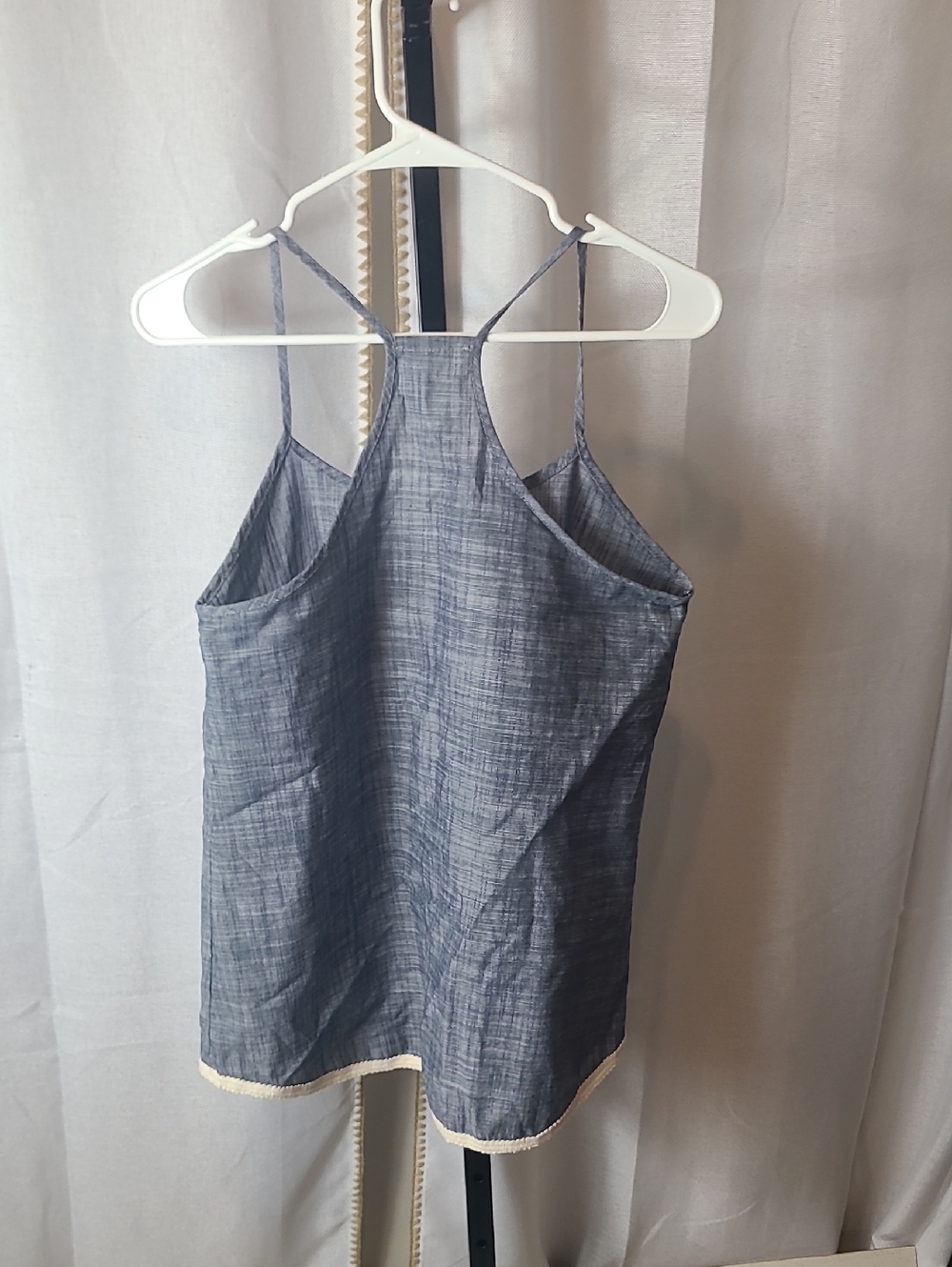 Twenty Second blue and Cream tank size Small Loose Fitting. Like New - Picture 4 of 4